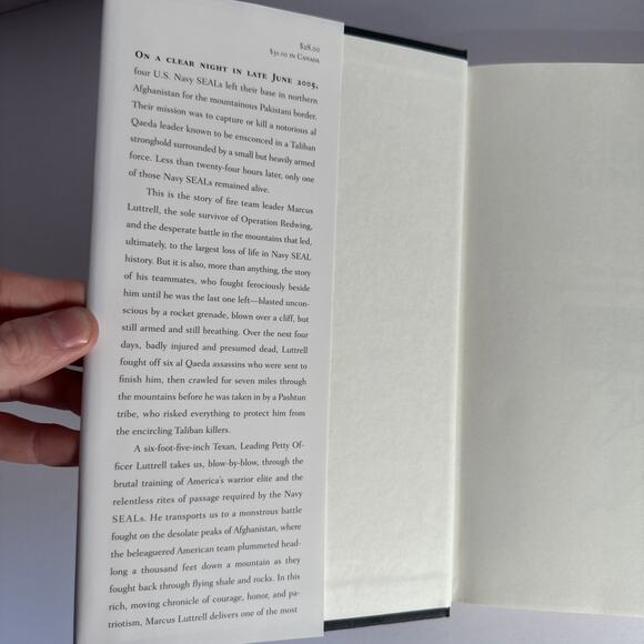 Lone Survivor Eyewitness Account of Operation Redwing Marcus Luttrell Signed 1st - Picture 8 of 13